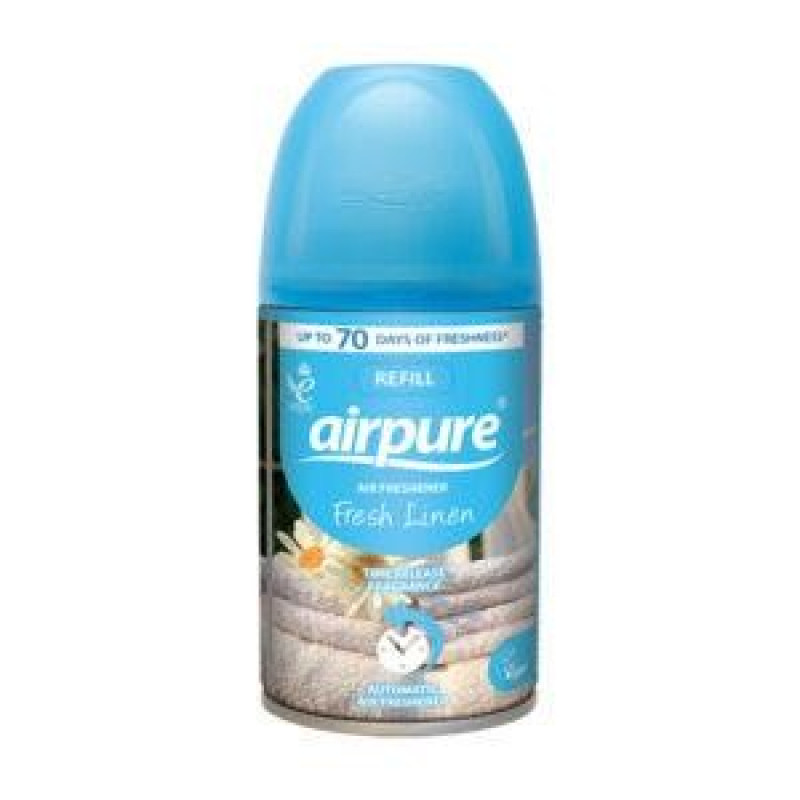 Airpure automātiskā gaisa atsvaidzinātājs rezerve Fresh Linen 250ml