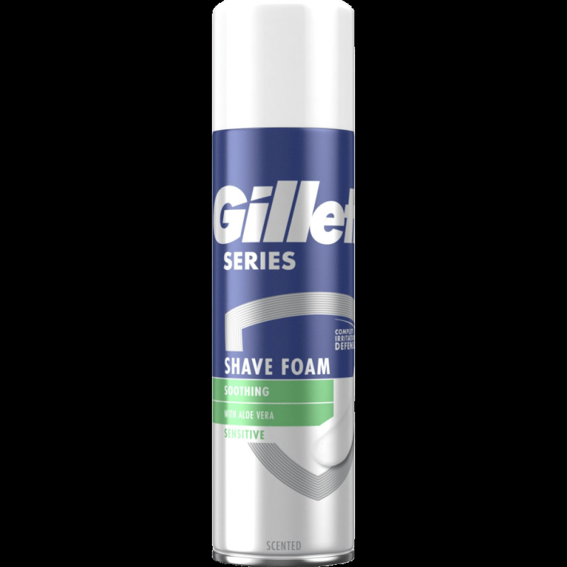 Gillette skūšanās putas jutīgai ādai, vīriešiem, 250 ml