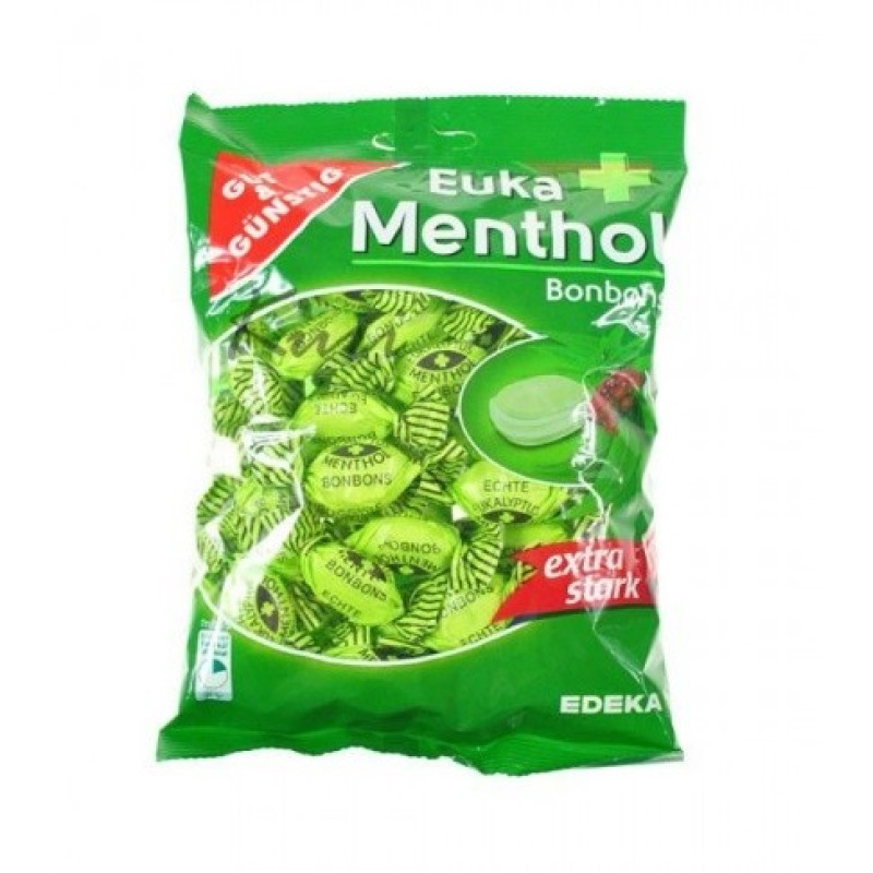 EUKA Menthol Bonbons konfektes ar mentolu 300g