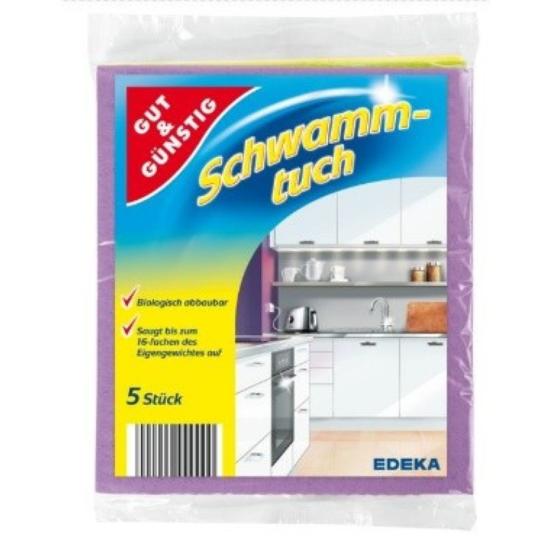 GG švammes 5 gab. universālās salvetes