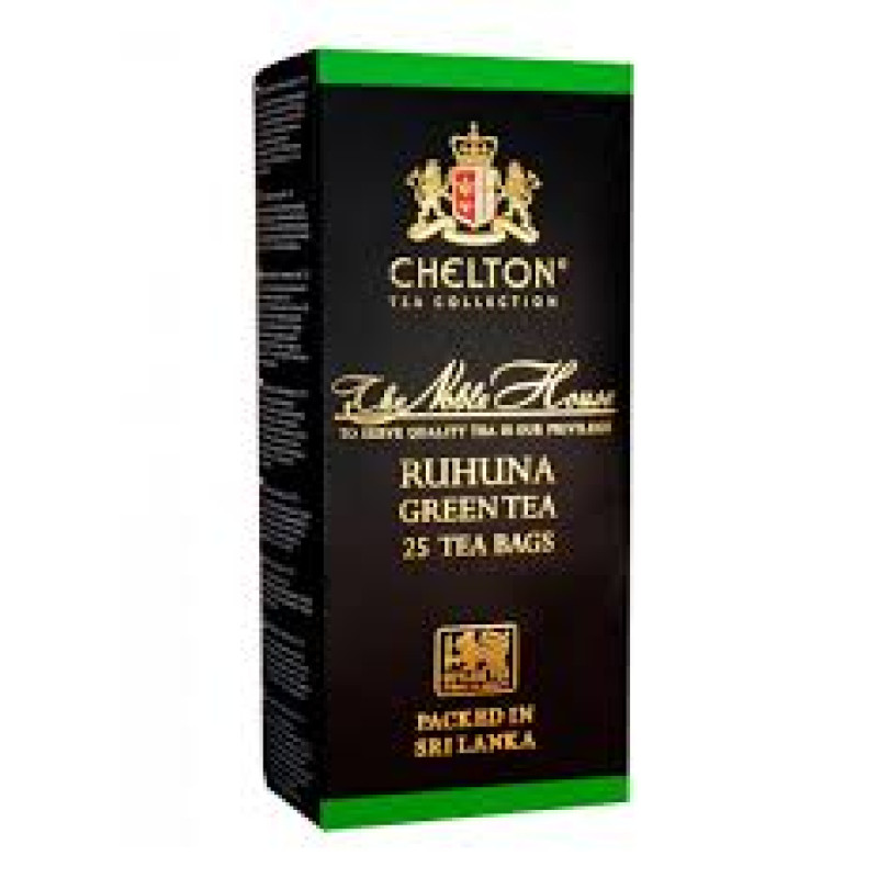 Chelton RUHUNA Green zaļa tēja paciņās 25x2g