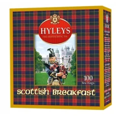 Hyleys Scottish Breakfast melnā tēja paciņas 100x1.5g