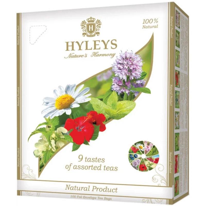 Hyleys Harmony tēja paciņas 9 garšas 100x1,5 g